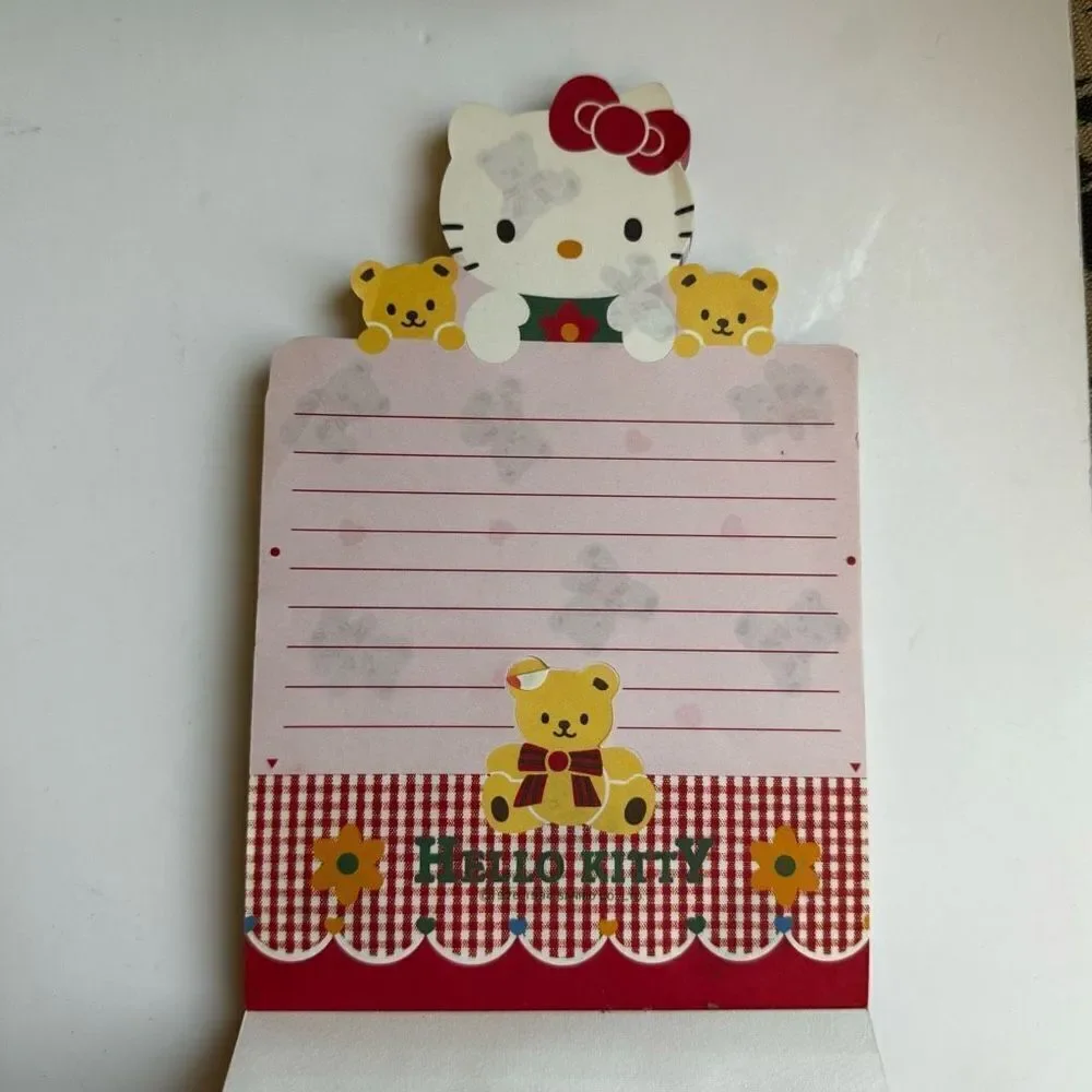 Vintage‎ Hello Kitty Stationary Paper Foldable Sanrio 1994 Popup